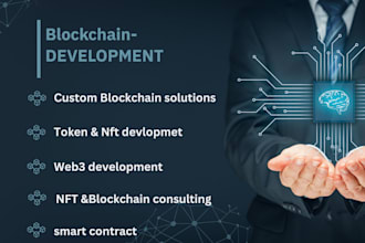 develop web3 dapps, ico website, blockchain solana evm, nft smart contracts