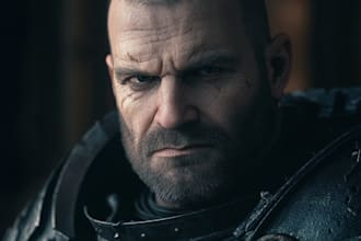 draw a warhammer 40k character art