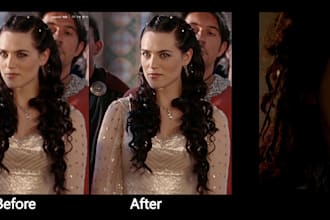 enhance and restore movie frames with ai and manual retouching