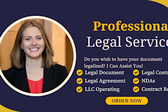 draft and review legal contracts, agreements, ndas, and legal documents