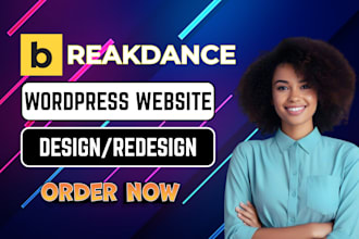 redesign wordpress website design with elementor divi breakdance bricks builder