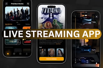 develop live streaming app vod app streaming website ott app video streaming app