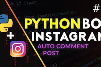 build instagram API bot, tiktok live streaming bot, reddit bot, youtube API bot