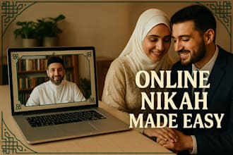 provide complete and professional online islamic marriage nikah services