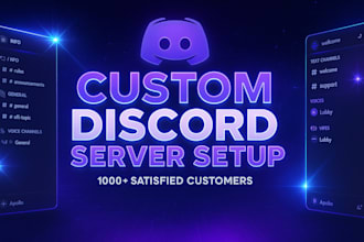 build your professional and custom discord server