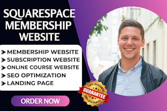 do squarespace membership subscription website squarespace online course website