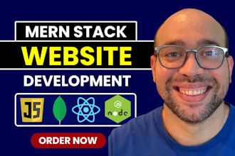 do mern stack development, web application with mongodb expressjs reactjs nodejs