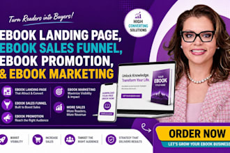 do ebook landing page, ebook sales funnel, ebook promotion, and ebook marketing