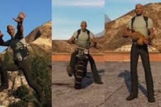make a custom ped with a custom tattoo and add clothe for your fivem ped