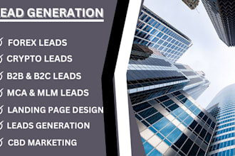 deliver fresh hot depositor forex leads, crypto leads,investor,b2b and mca leads