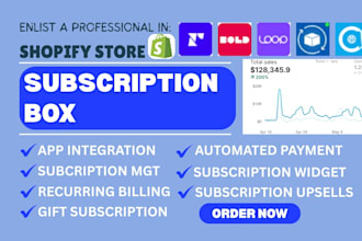 setup shopify store subscription box recharge bold appstle loop seal skio subify