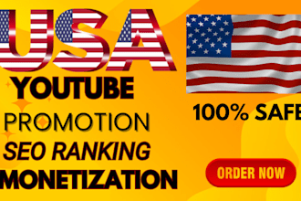original USA youtube video promotion to USA UK targeted audience