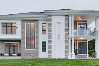 do photorealistic 3d exterior design,luxury apartment ,build cabin house,3ds max