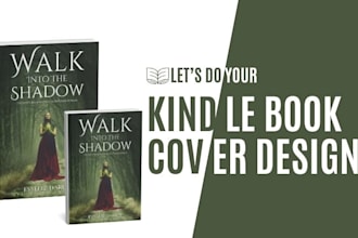 do kindle book cover, ebook cover, hard cover, KDP book cover, cover page