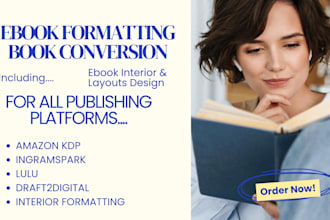 format and layout your ebook interior design for amazon kdp, ingramspark, lulu