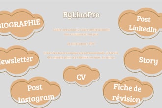 catchy instagram, tiktok or linkedin bio for you