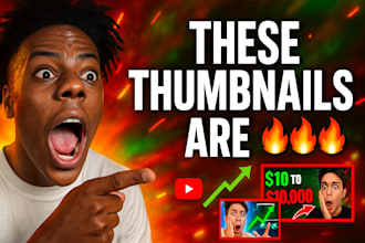 design profesional youtube thumbnails for your videos