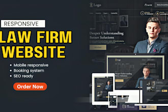 design a professional law firm wordpress website for lawyers
