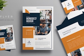 design a corporate professional business flyer brochure or poster for your brand