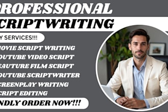 your scriptwriter, movie script, screenplay, screenwriting for passive income