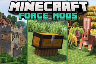 make custom minecraft forge mod and fabric mod for your minecraft server