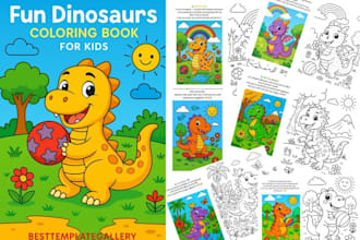 design colorful editable kids worksheets for home learning