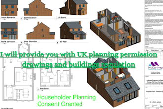provide you with UK planning permission drawings and buildings regulation