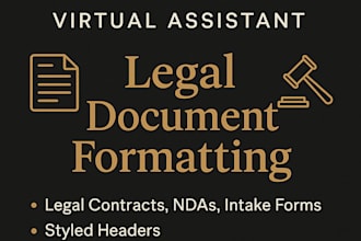 format your legal documents, forms, or letters professionally