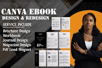 canva ebook workbook design magazine,planner printable journal, worksheet design