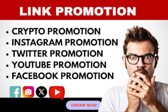 promote, shoutout share website link to 120m twitter yt,fb,ig,app crypto users