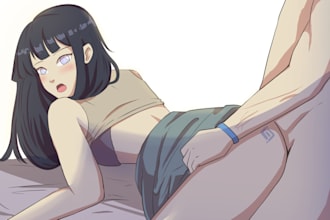 draw custom lewd or spicy character art for you