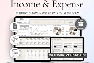 design custom full automation excel google spreadsheet budget planner formulas