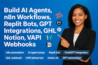 build n8n ai agents replit notion n8n ghl webhook gpt vapi ai agent phone setup