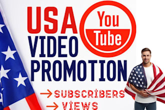 organic USA youtube video promotion with real views and SEO