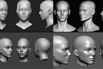 make a 3d model of any face