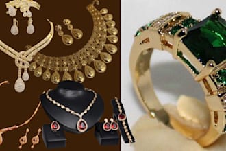 create classic 3d jewelry designs for pendants rings necklaces jewelry