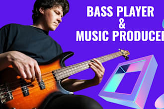 be your pro bass player,  bass guitar player in pop, rnb, soul,rock, funk, metal