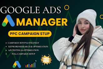 google ads manager PPC campaign setup search SEM marketing shopping ads