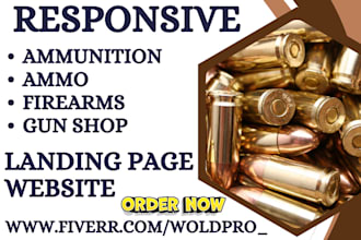 design a professional firearms ammunition website ammo firearms gun shop website