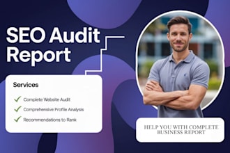 do SEO audit detailed report to improve website rank page optimization