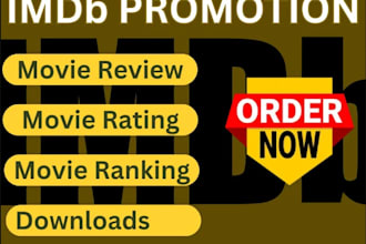 do organic imdb promotion for your imdb profile and increase your starmeter