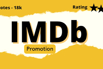 propel your imdb rating aggressively and rank your imdb page
