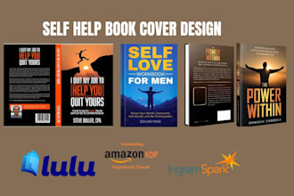 do amazon KDP self help book cover design, children book