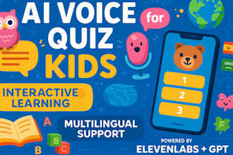 build ai educational voice quiz app for kids via elevenlabs multilingual support