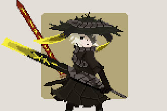 draw pixel art of your character