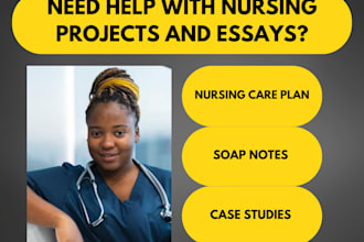write your soap notes and nursing care plan for your website