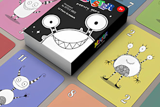 draw digital illustration kids card game design educational memory animal card