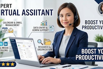 be your virtual assistant for data entry and web research