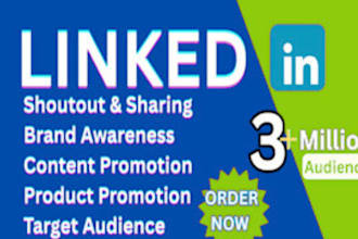 share your content or link with 10k linkedin audience with a custom strategy