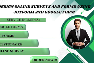 design online surveys and forms using jotform and google form